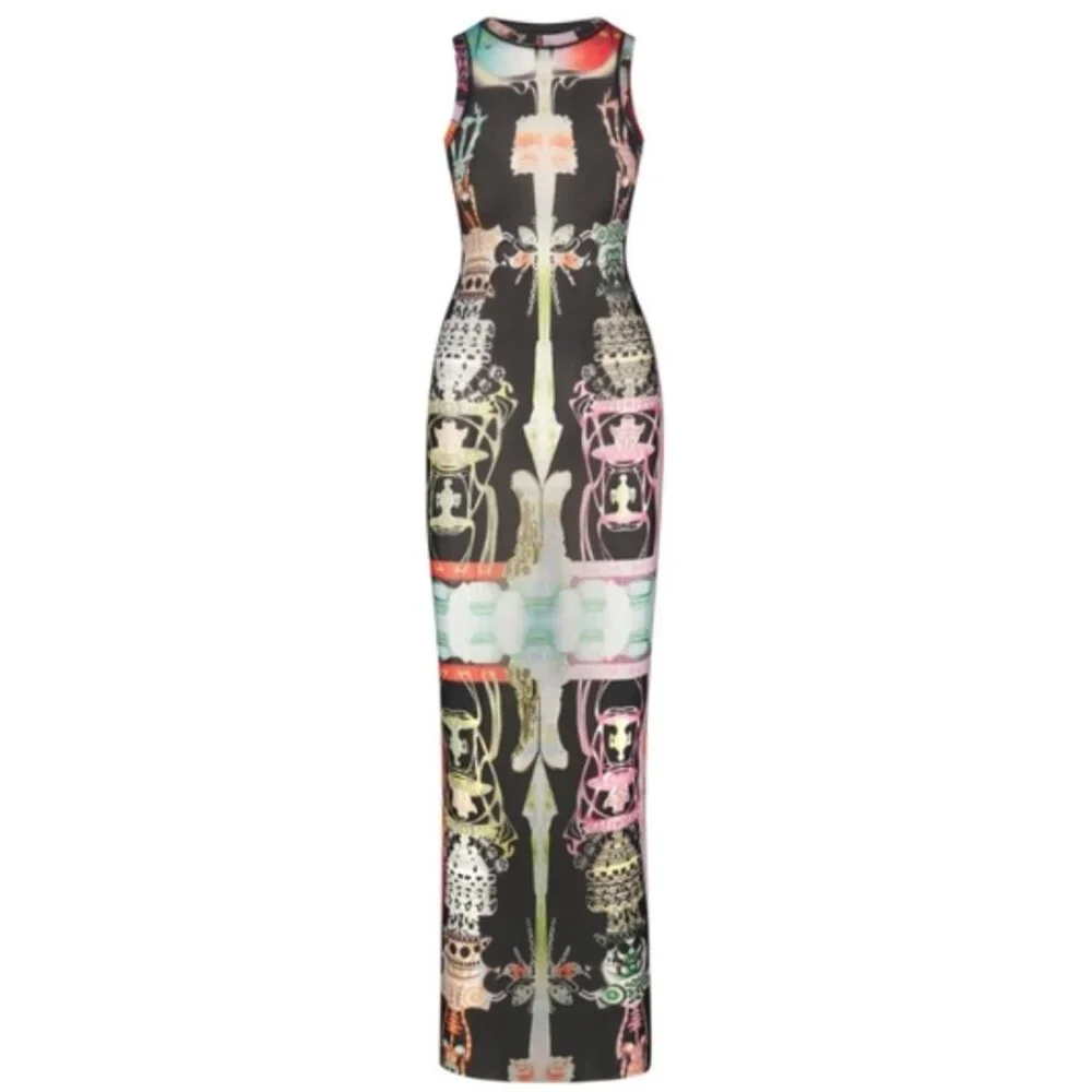 Skims summer mesh dress high neck long dress - Picture 1 of 13